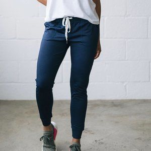 Zyia Navy Cozy Joggers Size Large